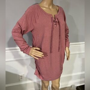 A Glow Maternity Lightweight V Neck Sweatshirt Size Large